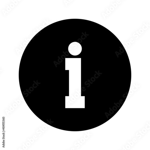 information icon - info symbol vector illustration on white background 