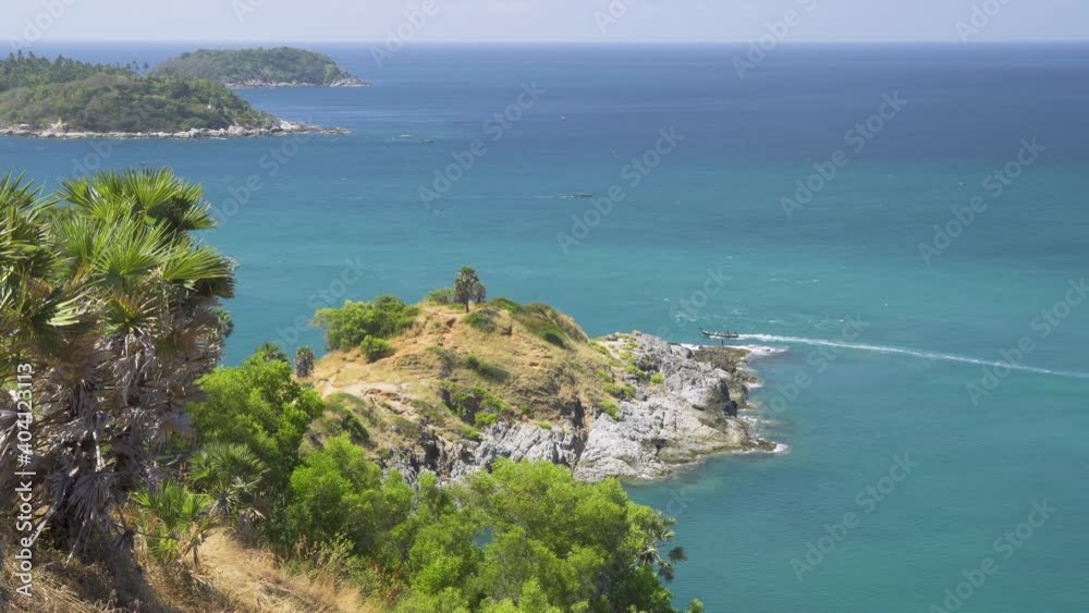 Beautiful Laem Promthep Cape in Phuket, famous view point scenic area for watching sunset Beautiful Laem Promthep Cape in Phuket, famous view point scenic area for watching sunset