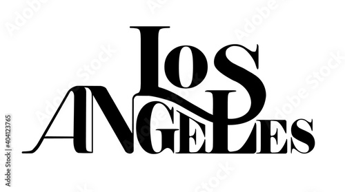 Los Angeles text design