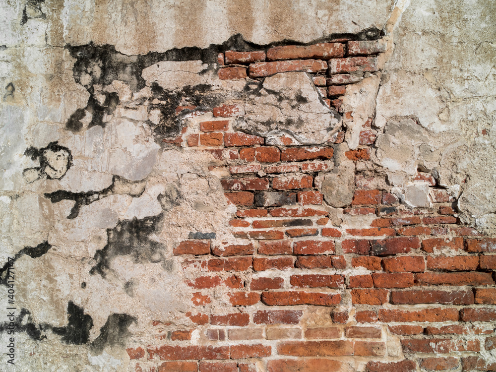 Fototapeta premium Old Brick Wall Texture background of wallpaper.