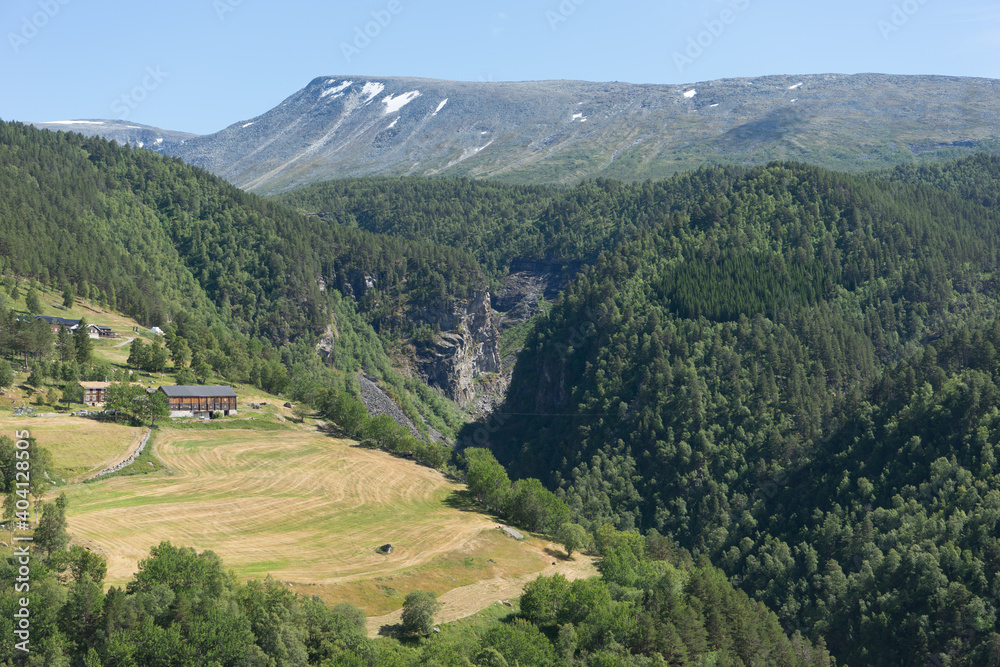 Waterfalls at Åmotan in Sunndalen, Norway