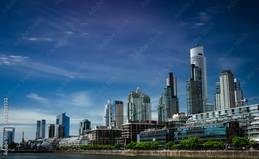 Tall Buildings in the City of Buenos Aires on a clear and sunny day Tall Buildings in the City of Buenos Aires on a clear and sunny day
