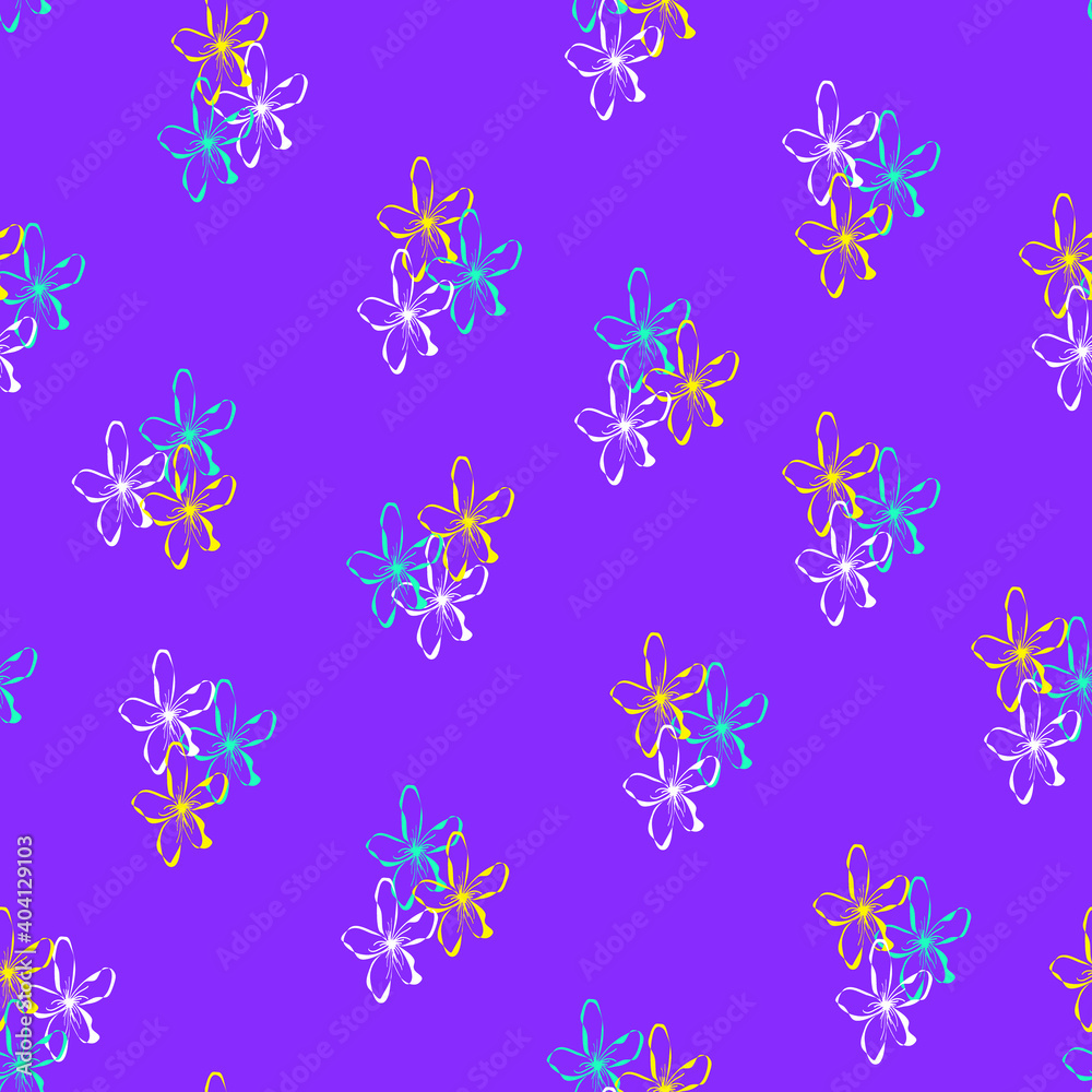 Seamless pattern with hand drawn abstract flowers in doodle style,simple floral illustration on black background,tender botanical motif for wallpaper and wrapping paper,cover and interior design Seamless pattern with hand drawn abstract flowers in doodle style,simple floral illustration on black background,tender botanical motif for wallpaper and wrapping paper,cover and interior design