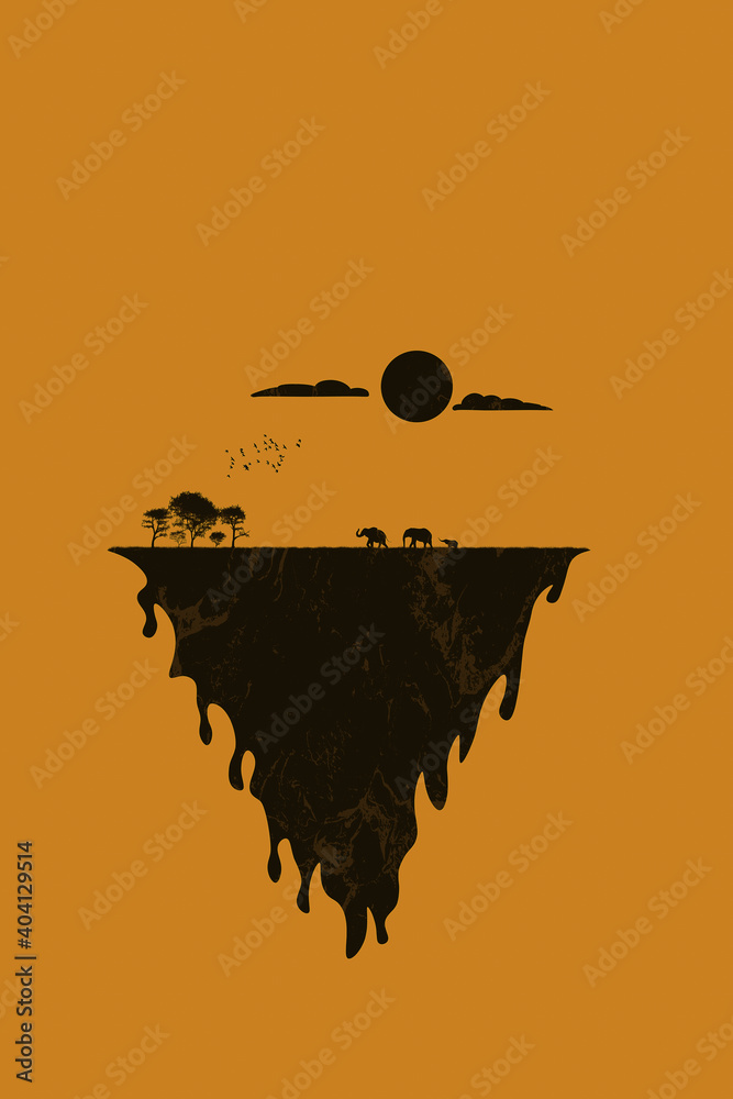Minimal landscape – Elephant habitat