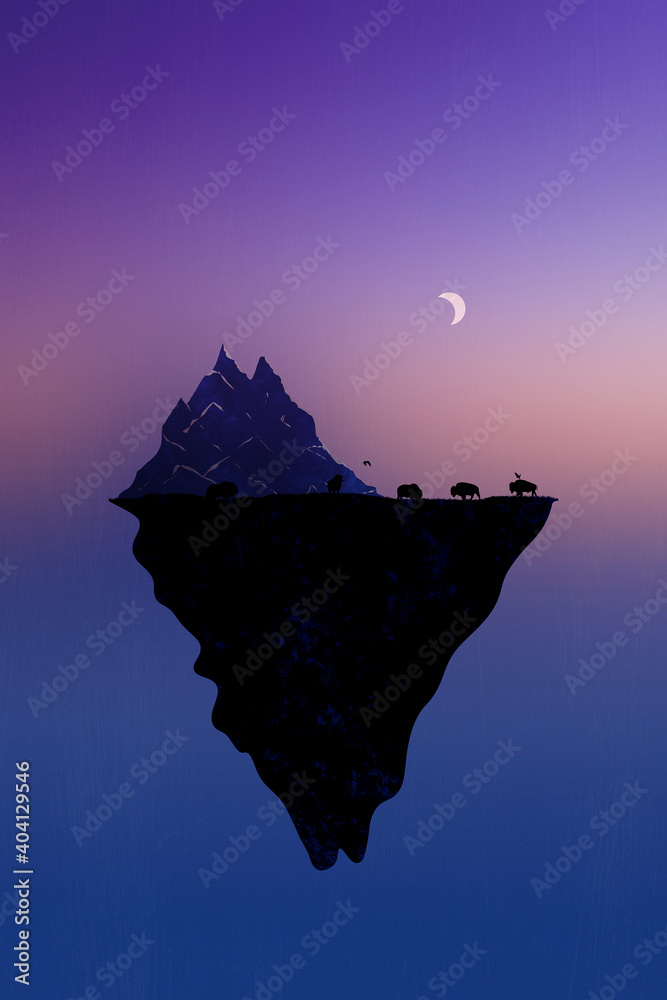 Minimal landscape - Musk ox habitat