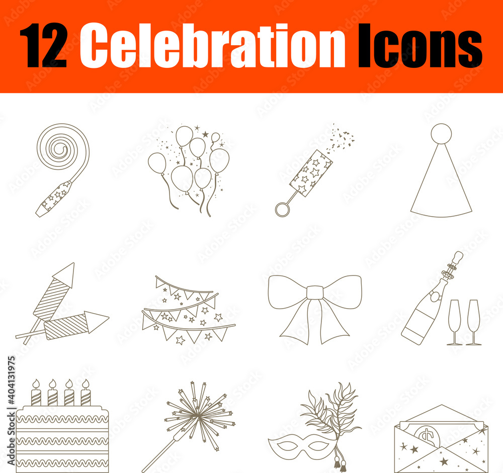 Celebration Icon Set Celebration Icon Set