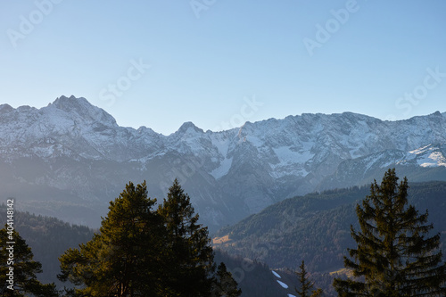 snow-covered mountains