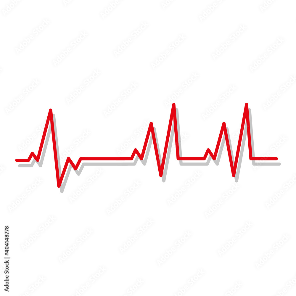 heart rhythm. Pulse Background. Illustration. Vector