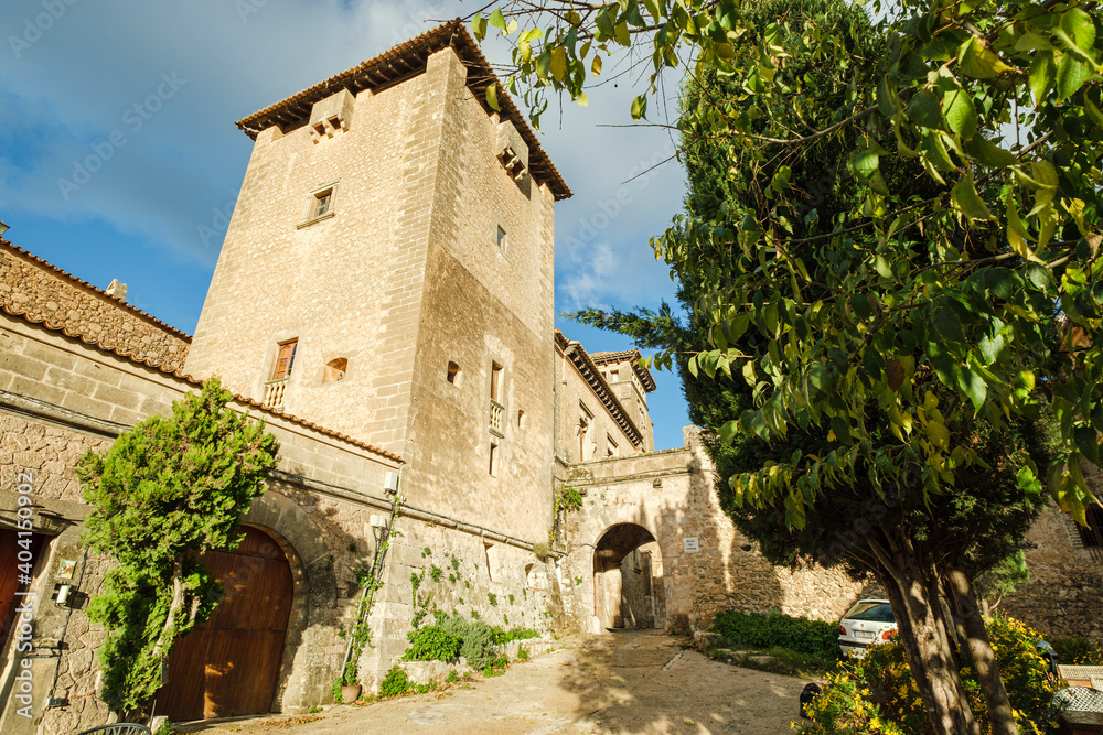 Palace of King Sancho, 1309, Valldemossa, Mallorca, Balearic Islands, Spain Palace of King Sancho, 1309, Valldemossa, Mallorca, Balearic Islands, Spain
