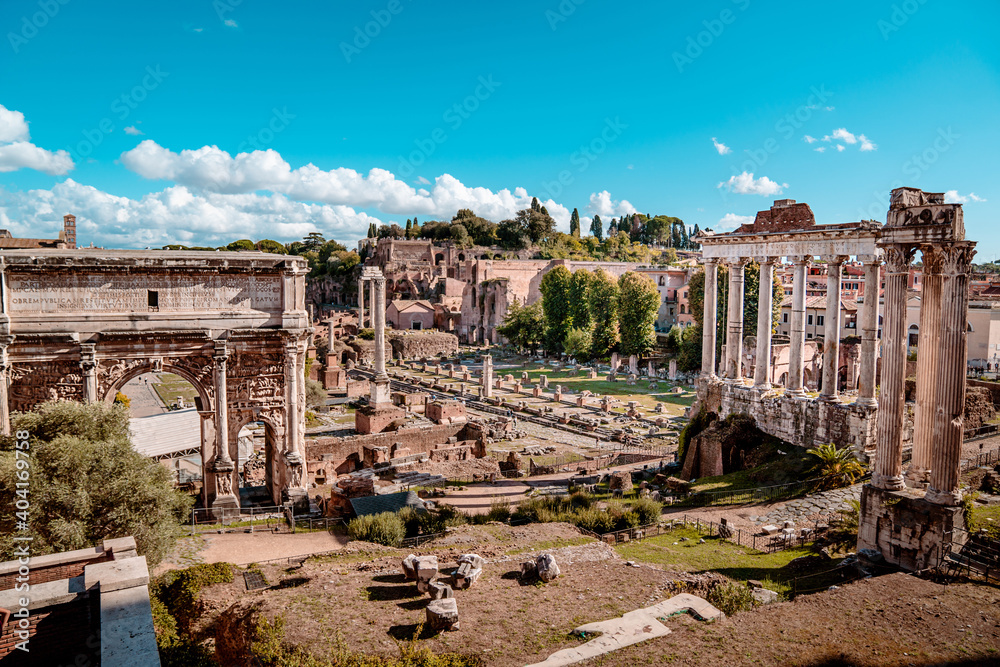 Römischer Marktplatz - Forum Romanum in Rom, Italien