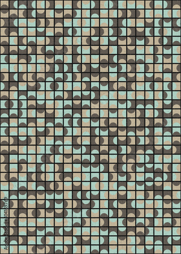 Abstract Geometric Pattern generative computational art illustration