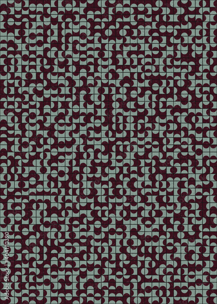 Abstract Geometric Pattern generative computational art illustration