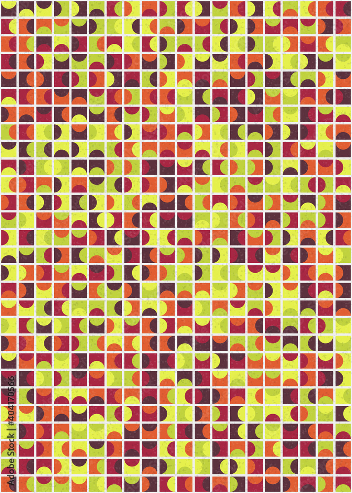 Abstract Geometric Pattern generative computational art illustration