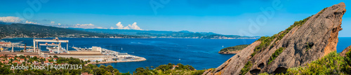 Panoramic View of La Ciotat and the Three Secs Mounts