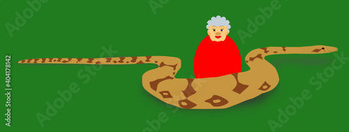 person with boa