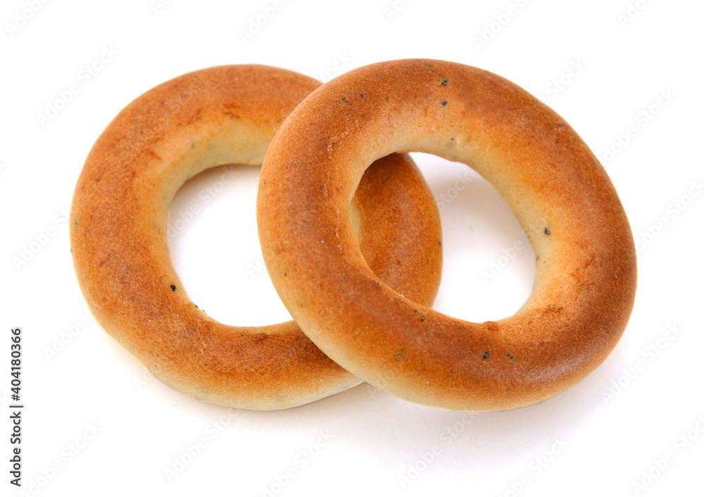 Bagels isolated on a white background Bagels isolated on a white background