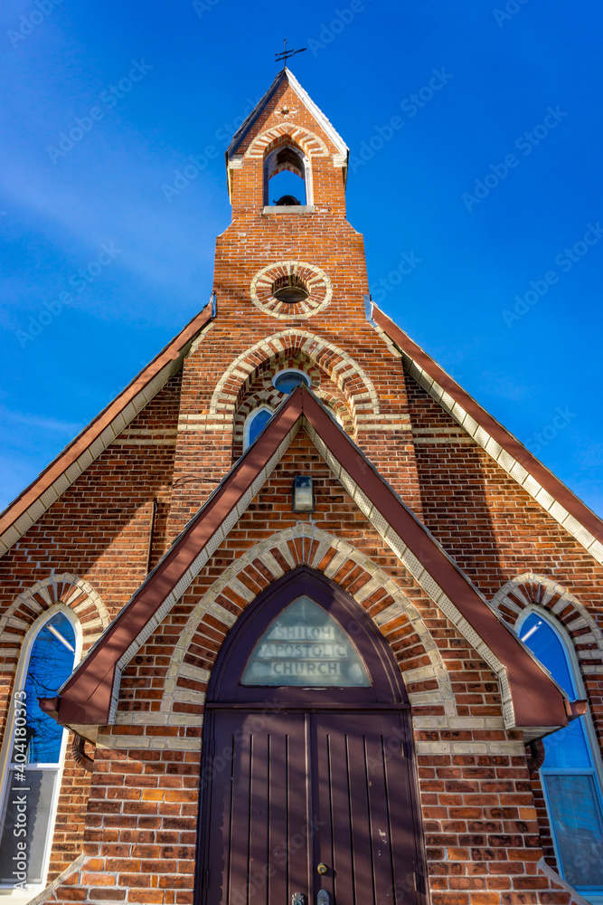 Shiloh Apostolic North Peel Community Church in Caledon, Ontario, Canada constructed in 1878.