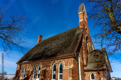 Shiloh Apostolic North Peel Community Church in Caledon, Ontario, Canada constructed in 1878. photo
