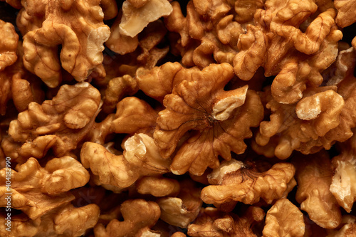 Background from walnuts.