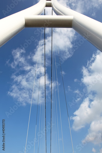 Mishima Skywalk, a 400m long pedestrian suspension bridge in Mishima, Shizuoka Prefecture, Japan. photo