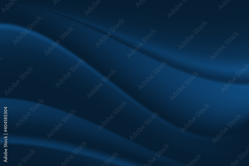 abstract wavy luxury dark blue. cloth texture wave shadow soft crumpled fabric background. illustration vector