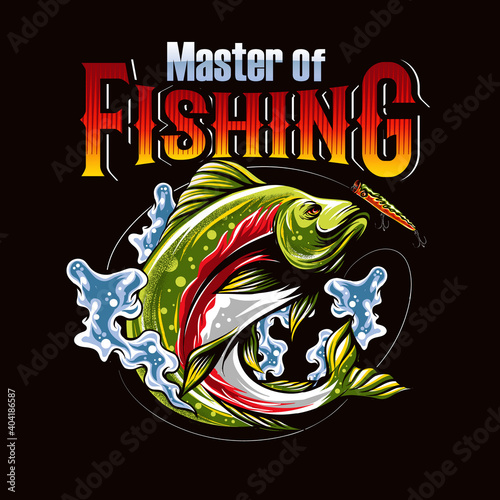 Master of fishing logo
