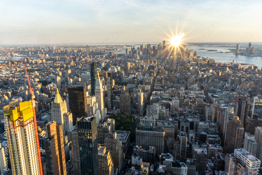 Fototapeta premium Stunning city view of New York city