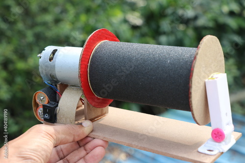 Electric firki also called by names string winder or thread winder which is used to roll threads after flying kite