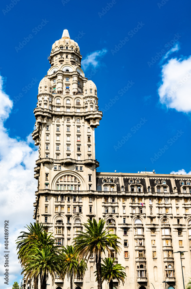 Salvo Palace, a landmark of Montevideo, the capital of Uruguay