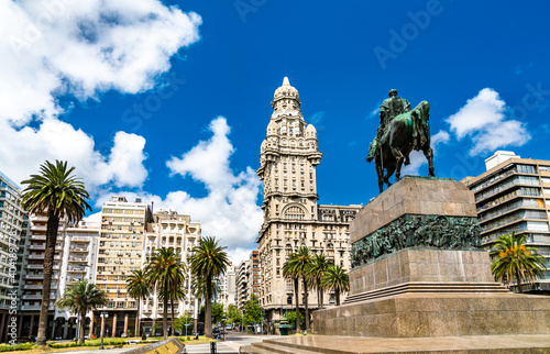 Artigas Mausoleum and Salvo Palace in Montevideo, the capital of Uruguay photo
