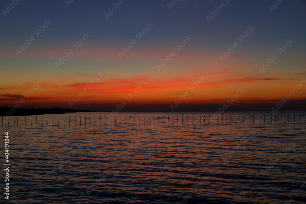 Beautiful sky at Bangpu recreation center, Thailand