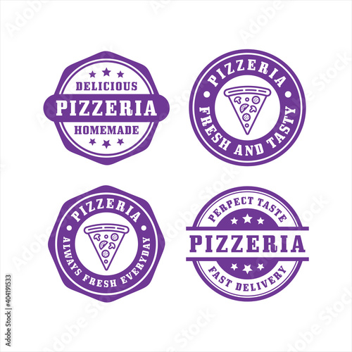 Pizza stamps design premium collection