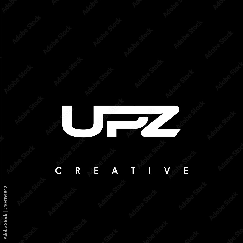 UPZ Letter Initial Logo Design Template Vector Illustration