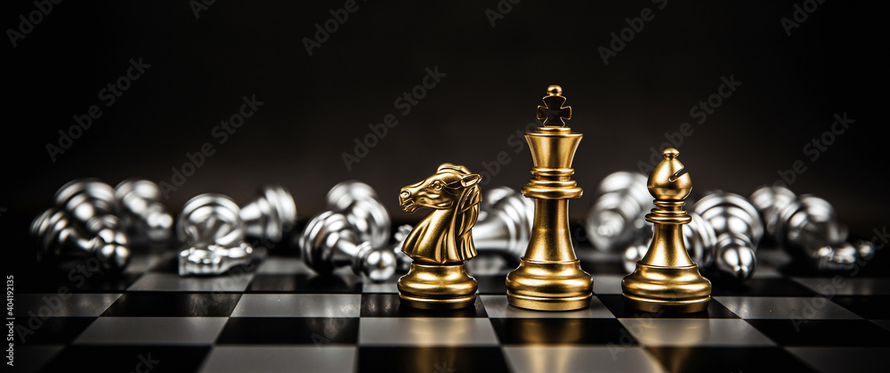 Premium Photo  The gold queen chess piece standing with falling