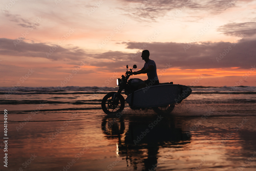Motorbike surfing top