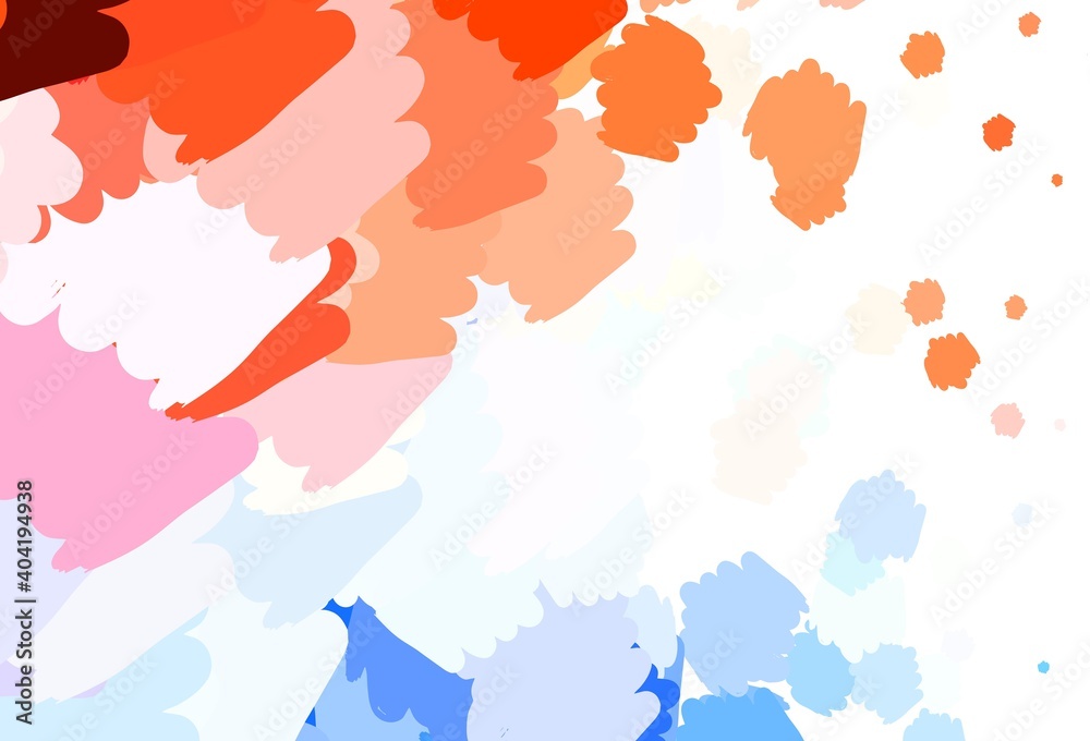 Obraz premium Light Blue, Red vector template with chaotic shapes.