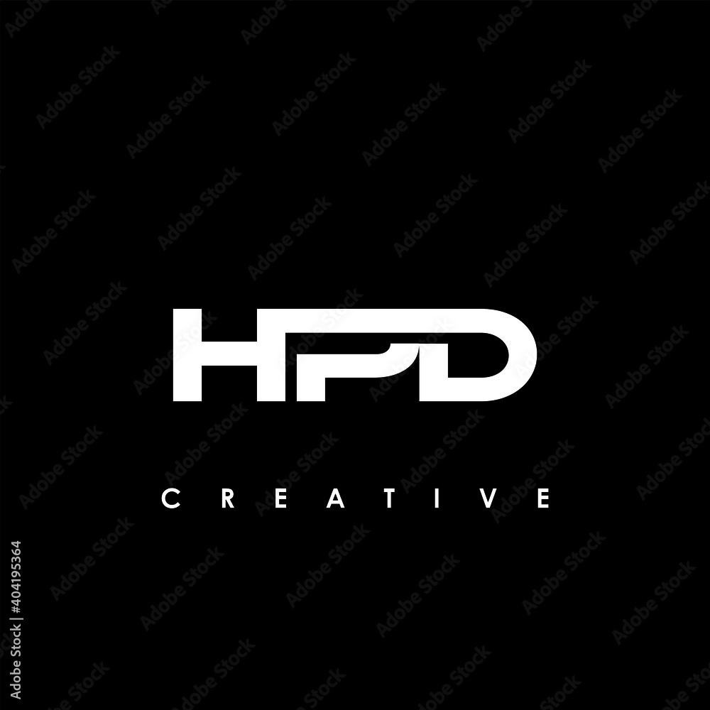 HPD Letter Initial Logo Design Template Vector Illustration