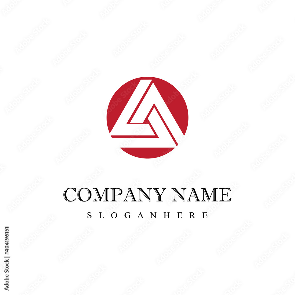 Triangle Logo Template vector icon illustration design Triangle Logo Template vector icon illustration design