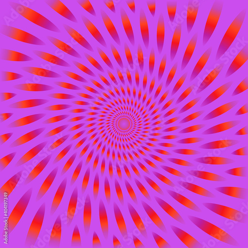 Optical illusion of movement.