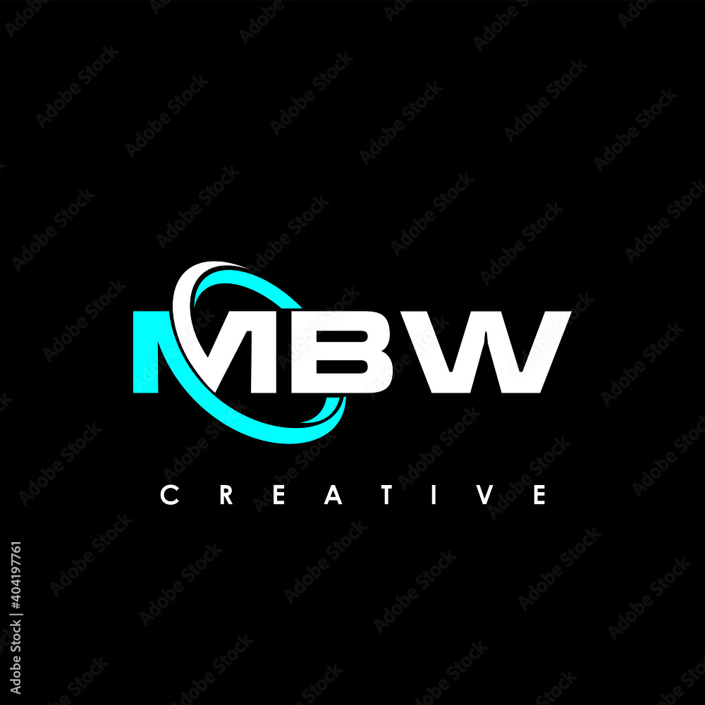 MBW Letter Initial Logo Design Template Vector Illustration