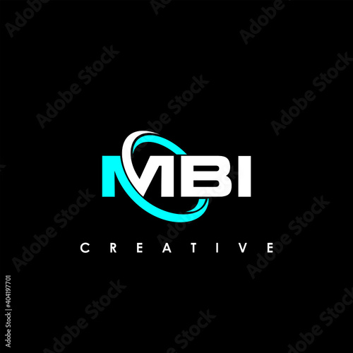 MBI Letter Initial Logo Design Template Vector Illustration photo