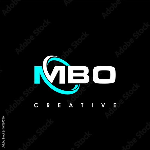 MBO Letter Initial Logo Design Template Vector Illustration photo