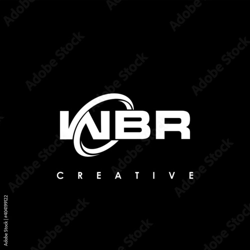 WBR Letter Initial Logo Design Template Vector Illustration photo