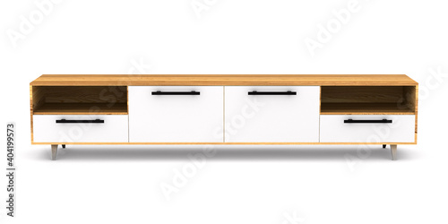 tv stand on white backgroun...