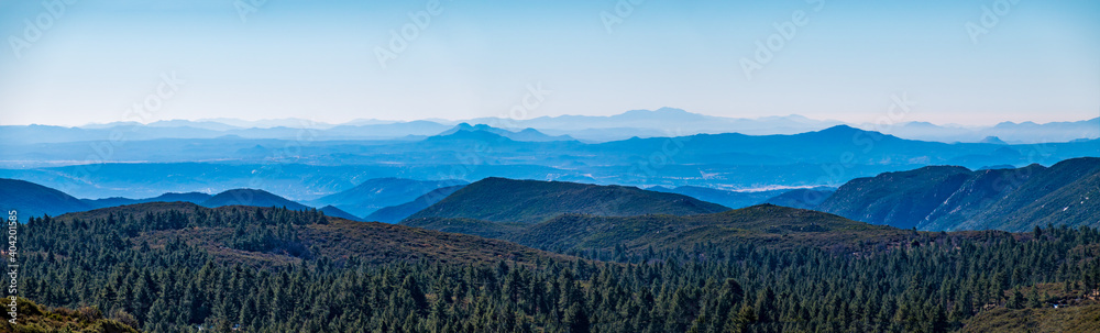panorama mountain photos at Laguna Mt California