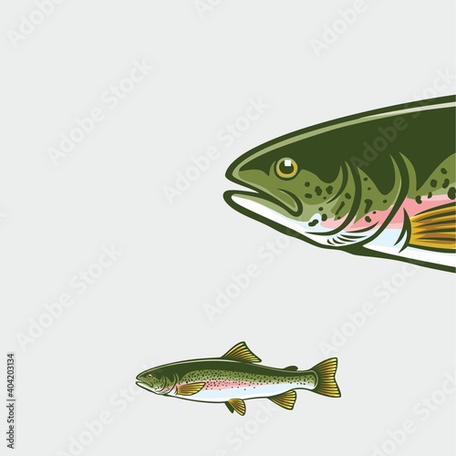 color trout  logo