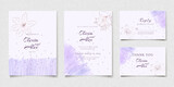 Floral Wedding Invitation Card Set
