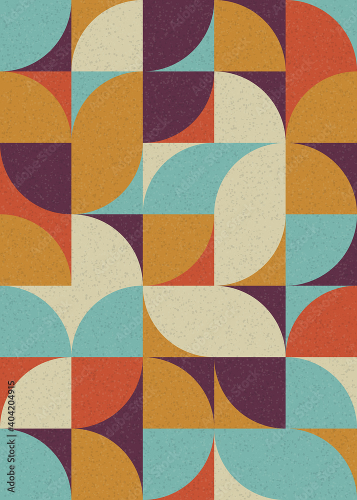 Abstract Geometric Pattern generative computational art illustration
