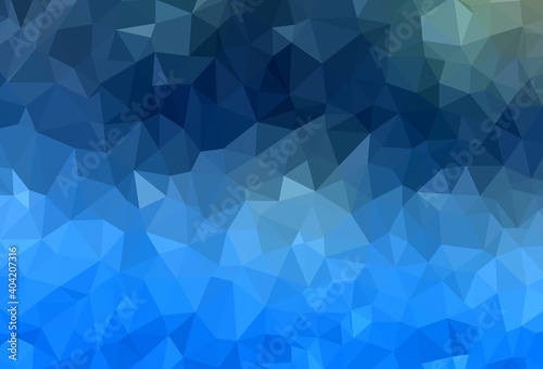 Light BLUE vector shining triangular layout.