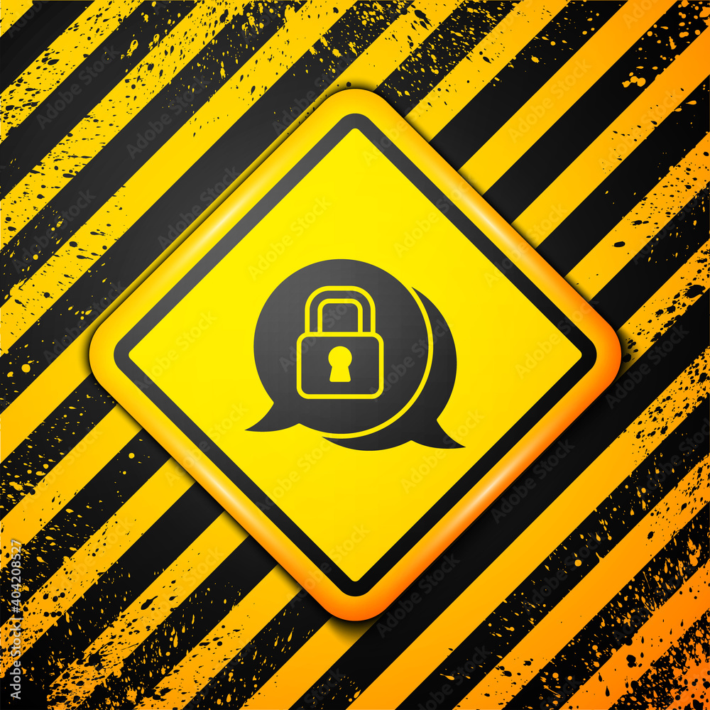 Black Cyber security icon isolated on yellow background. Closed padlock on digital circuit board. Safety concept. Digital data protection. Warning sign. Vector. Black Cyber security icon isolated on yellow background. Closed padlock on digital circuit board. Safety concept. Digital data protection. Warning sign. Vector.